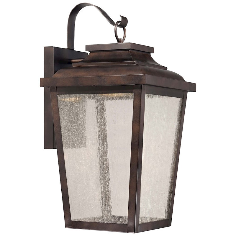 Minka Lavery Irvington Manor 1-Light Outdoor Wall Mount | Chelsea Bronze Aluminum | Entryway & Covered Patio | 21 in H | Model 72173-189-L