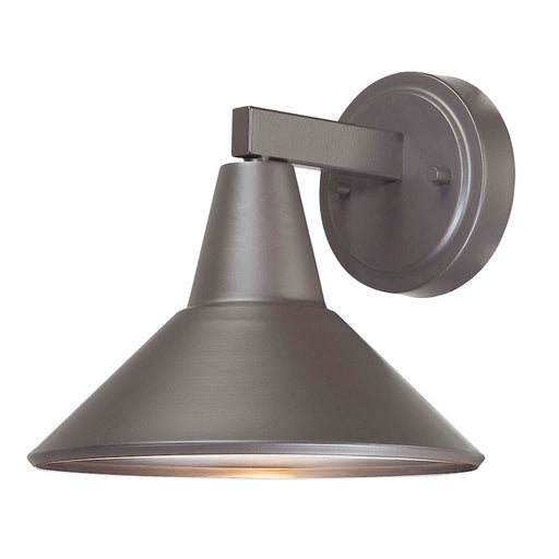Minka Lavery Bay Crest 9in 1-Light Wall Sconce | Transitional Dorian Bronze | Covered Patio & Entryway | 9 x 9 x 8 in | Model 72211-615B