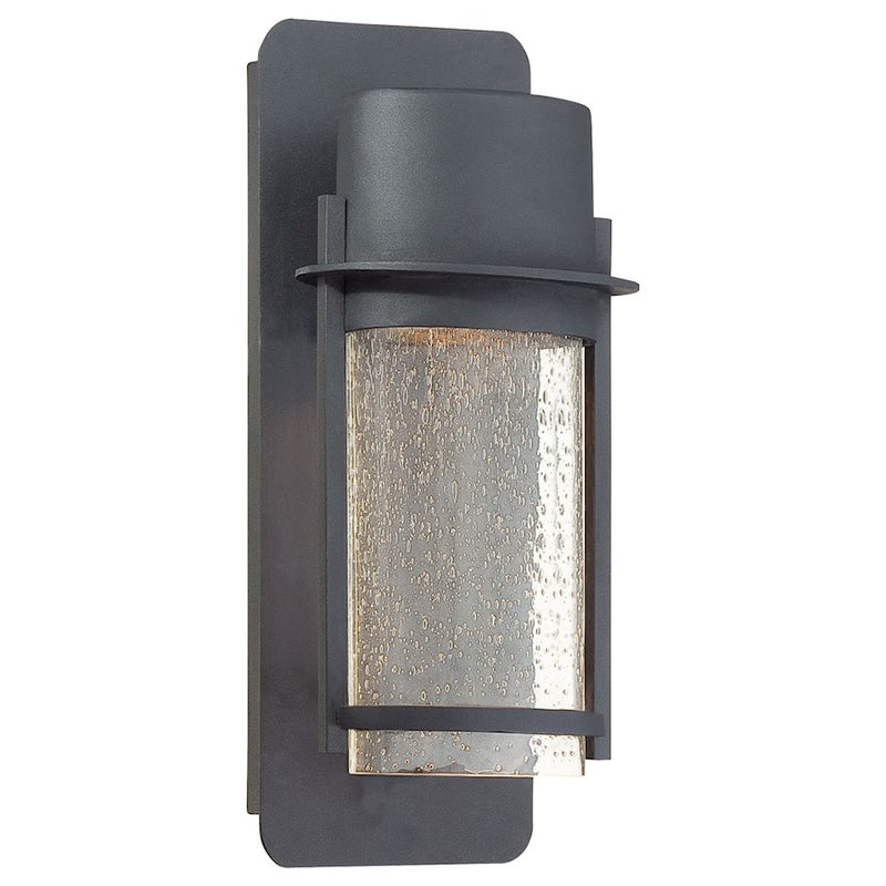 Minka Lavery Artisan Lane 13in 1-Light Outdoor Wall Mount | Transitional Coal Steel | Covered Porch & Entryway | 5.5 x 5.5 x 13 in | Model 72251-66