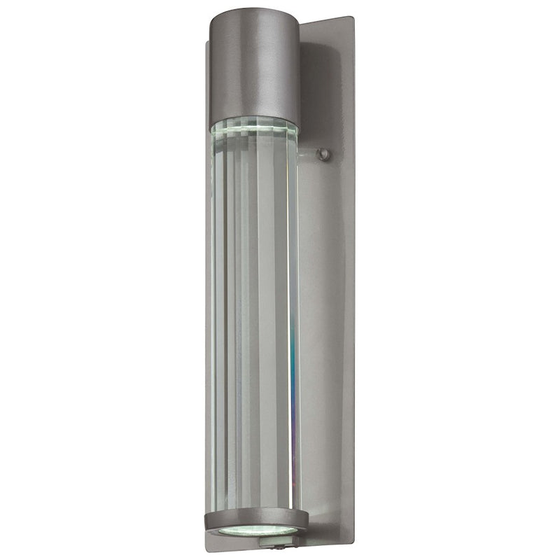 Minka Lavery Soare 15in 1-Light Wall Sconce | Contemporary Tinted Silver and Eidolon Krystal Glass | Living Room & Hallway Accent | Model 72322-247
