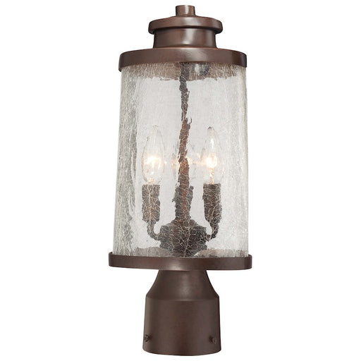 Minka Lavery Travessa 3-Light Post Mount | Spanish Countryside Bronze/Copper Lantern | Outdoor Patio & Garden | 8 x 16 in | Model 72336-291