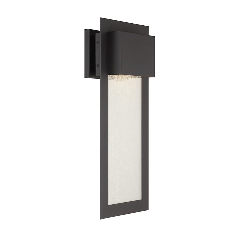 Minka Lavery Westgate 13in 1-Light Wall Sconce | Industrial Sand Coal Aluminum and Seedy Glass | Outdoor Covered Patio & Entryway | Model 72381-66-L