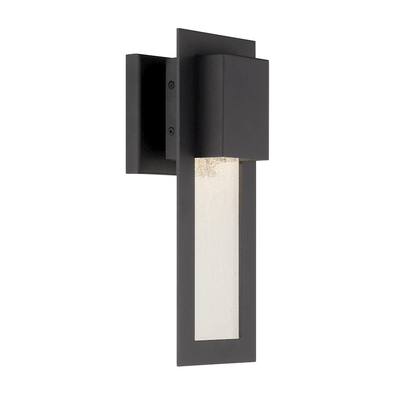Minka Lavery Westgate 20in 1-Light Wall Sconce | Industrial Sand Coal Aluminum and Seedy Glass | Covered Patio & Entryway | Model 72383-66-L