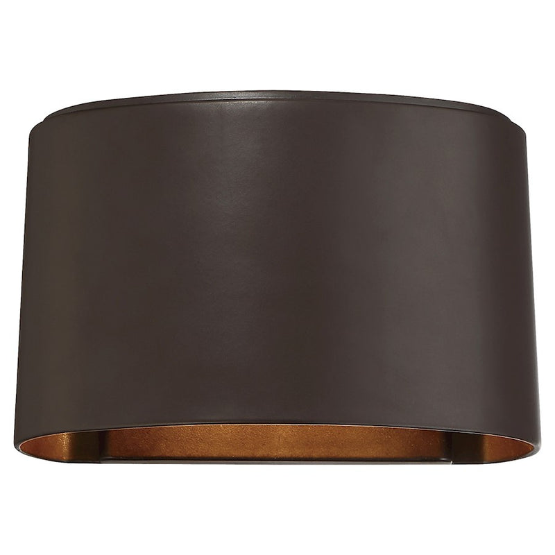 Minka Lavery Everton 8in 1-Light LED Wall Sconce | Contemporary Dorian Bronze | Hallway & Covered Patio | 8 x 4 x 5 in | Model 72400-615B-L