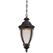 Minka Lavery Wynterfield 1-Light LED Chain Hung Lantern | Traditional Burnt Rust Outdoor Pendant | Covered Patio & Entryway | Model 72414-51A-L