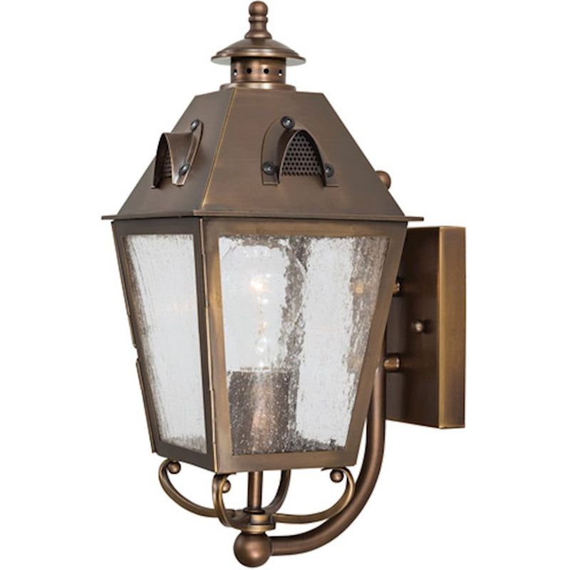 Minka Lavery Edenshire 6in 1-Light Wall Sconce | Transitional English Brass | Hallway & Living Room Accent | 6 x 6 x 14 in | Model 72421-212