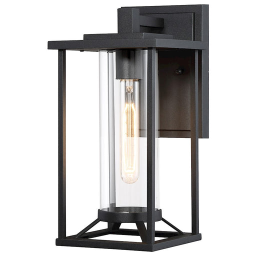 Minka Lavery Trescott 1-Light Wall Sconce | Transitional Coal Finish | Hallway & Bedroom Accent | 7 x 7 x 14.25 in | Model 72472-66