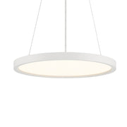 Minka Lavery 15in 1-Light LED Pendant | Modern White Aluminum and Acrylic | Kitchen Island & Dining Room | 15 x 15 x 1 in | Model 725-44-L