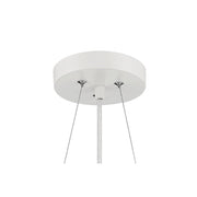 Minka Lavery 15in 1-Light LED Pendant | Modern White Aluminum and Acrylic | Kitchen Island & Dining Room | 15 x 15 x 1 in | Model 725-44-L