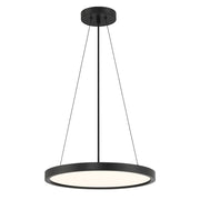 Minka Lavery 30W LED Pendant 15in | Modern Coal Aluminum and Acrylic | Kitchen Island & Dining Room | 823 Lumens, 3000K, Dimmable | Model 725-66A-L