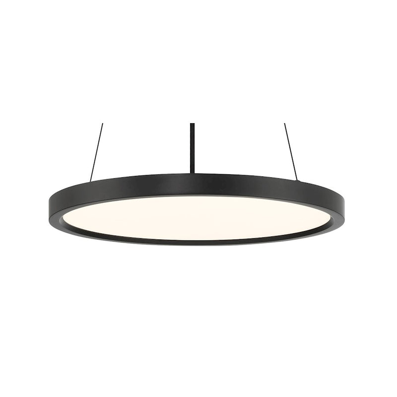 Minka Lavery 30W LED Pendant 15in | Modern Coal Aluminum and Acrylic | Kitchen Island & Dining Room | 823 Lumens, 3000K, Dimmable | Model 725-66A-L