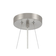 Minka Lavery 15in 1-Light LED Pendant | Brushed Nickel Aluminum and Acrylic | Kitchen Island & Dining Room | 15 x 1.5 in | Model 725-84-L