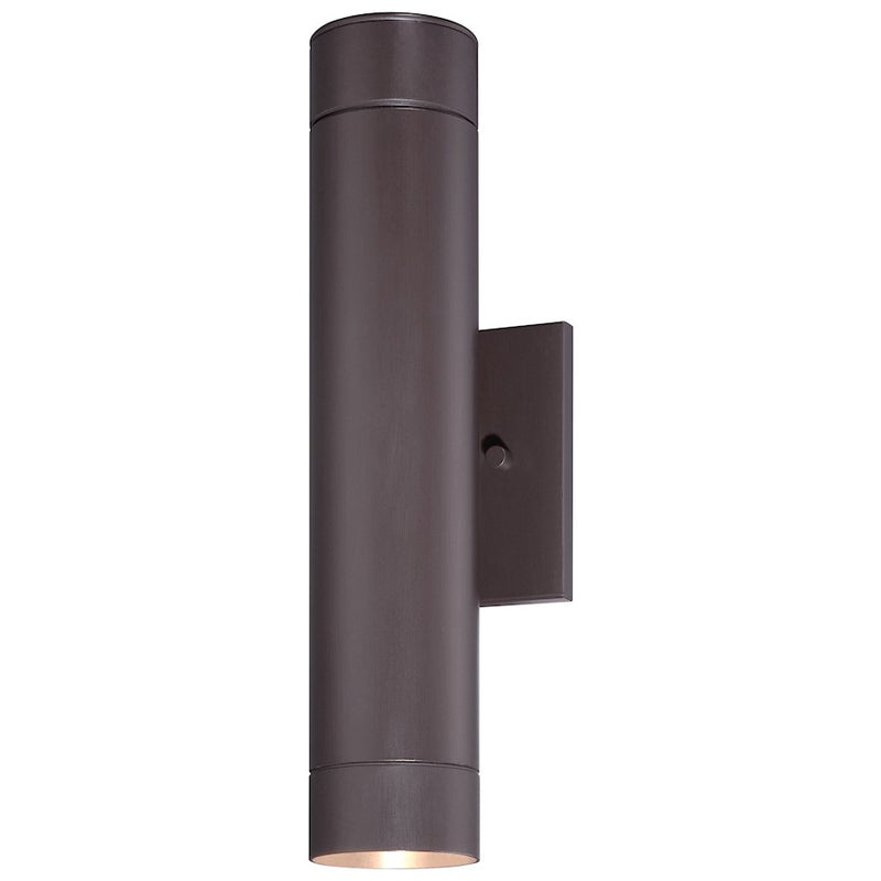 Minka Lavery Skyline 2-Light LED Wall Sconce | Dorian Bronze | Outdoor Covered Patio & Entryway | 5 x 4 x 14 in | Model 72502-615B-L