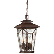 Minka Lavery Satomi 8in 4-Light Outdoor Pendant | Traditional Alder Bronze | Covered Porch & Entryway | 8 x 8 x 15 in | Model 72514-246