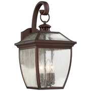 Minka Lavery Sunnybrook 19in 4-Light Outdoor Wall Sconce | Traditional Alder Bronze | Entryway & Patio | 10 x 11.75 x 19.25 in | Model 72523-246