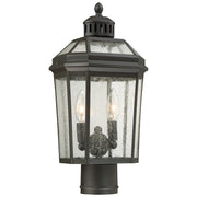 Minka Lavery Hawks Point 17in 2-Light Outdoor Post Light | Traditional Oil Rubbed Bronze | Entryway & Garden Path | Model 72536-143