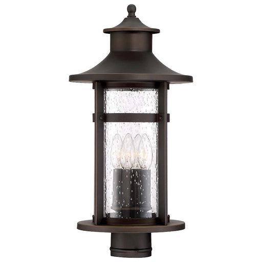 Minka Lavery Highland Ridge 10in 3-Light Outdoor Post Light | Traditional Bronze and Gold Finish | Entryway & Patio | Model 72556-143C