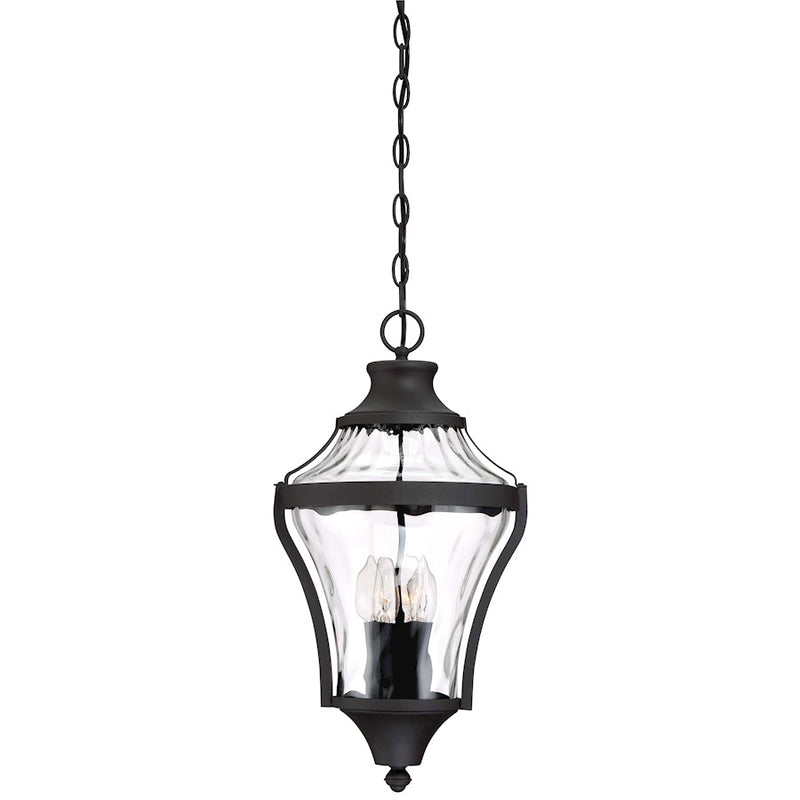 Minka Lavery Libre 1-Light Outdoor Chain Hung | Traditional Black Metal | Covered Patio & Entryway | 11 x 21 in | Model 72564-66