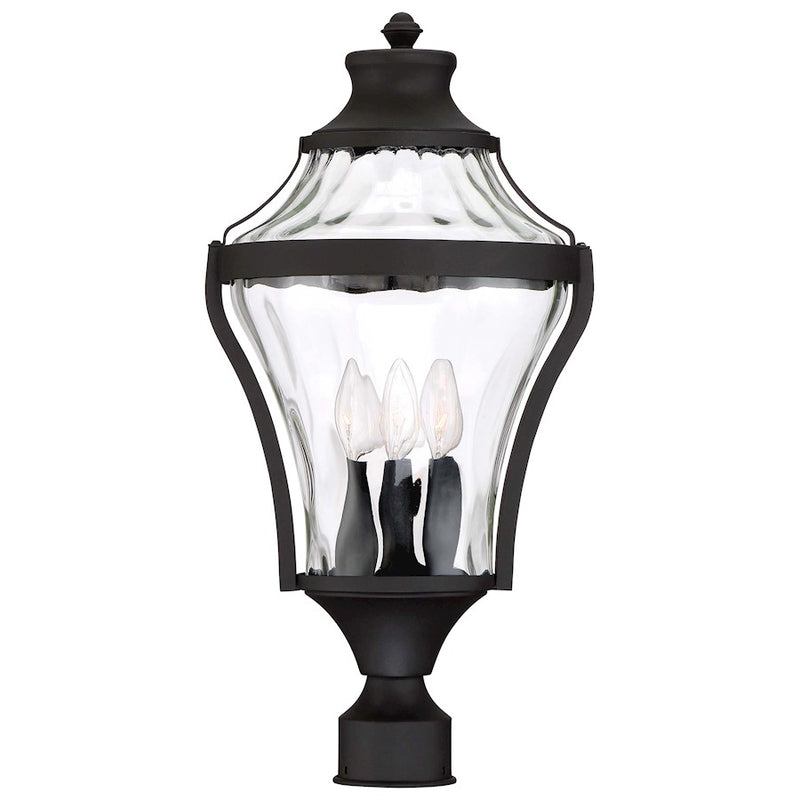 Minka Lavery Libre 11in 4-Light Outdoor Post Light | Traditional Black Metal | Covered Patio & Garden Path | 11 x 22 in | Model 72566-66