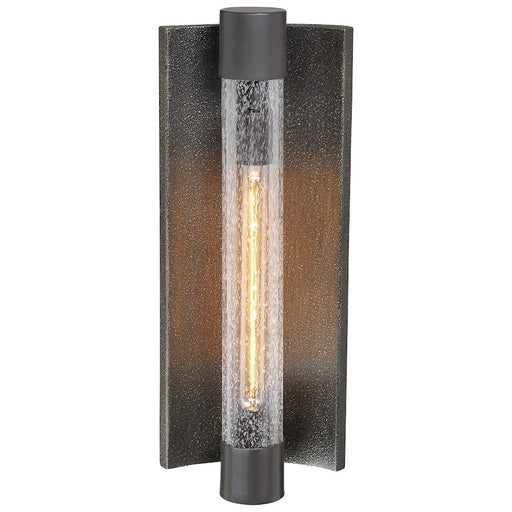 Minka Lavery Celtic Shadow 20in 1-Light Outdoor Wall Sconce | Bronze with Silver Highlights and Clear Seeded Glass | Covered Patios | Model 72663-516