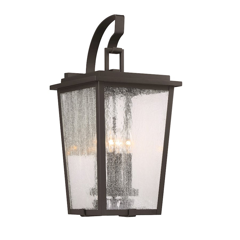 Minka Lavery Cantebury 23in 4-Light Outdoor Wall Sconce | Coal with Gold Transitional Finish | Entryway & Covered Patio | Model 72753-66G