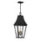 Great Outdoors Chateau Grande 4 Light Outdoor Hanging, Coal/Gold