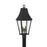 Great Outdoors Chateau Grande 4 Light Outdoor Post Mount, Coal/Gold