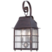 Minka Lavery Willow Pointe 2-Light Wall Sconce | Traditional Chelsea Bronze and Clear Seeded Glass | Covered Patio & Entryway | Model 73092-189