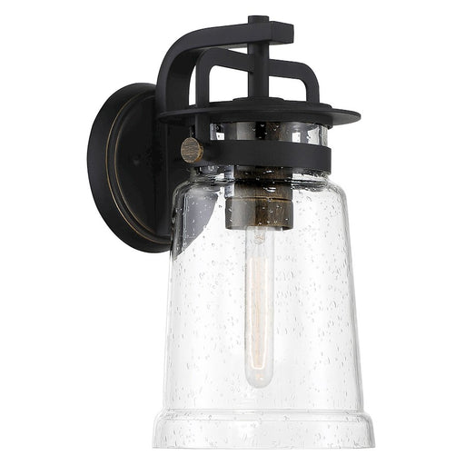 Minka Lavery 1 Light Outdoor Wall Mount, Sand Coal/Gold