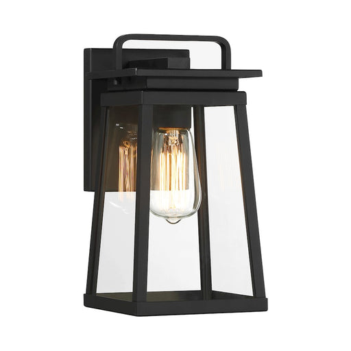 Minka Lavery Isla Vista 1 Light Outdoor Wall Mount, Coal/Clear - 73211-66A