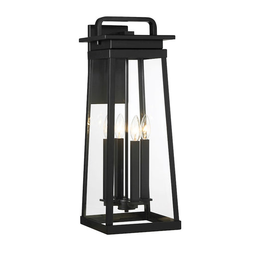 Minka Lavery Isla Vista 4 Light 9" Outdoor Wall Mount, Coal/Clear - 73214-66A