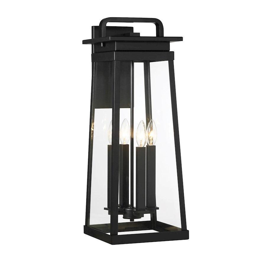 Minka Lavery Isla Vista 4 Light 9" Outdoor Wall Mount, Coal/Clear - 73214-66A