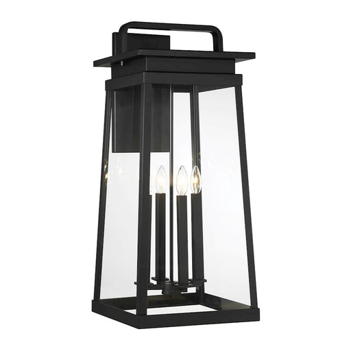 Minka Lavery Isla Vista 4 Light 13" Outdoor Wall Mount, Coal/Clear - 73215-66A