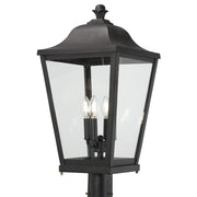 Minka Lavery Savannah 4-Light Outdoor Chain Hung Lantern | Contemporary Sand Coal Aluminum and Clear Glass | Covered Patios & | Model 73288-66