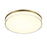 Minka Lavery Vantage 1 Light 11" LED Flush, Ashen Brass/Clear - 759-2-787-L