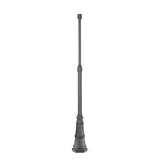 Minka Lavery 10in Post with Base | Traditional Black | Outdoor Post Light | 10 x 10 x 83.25 in | Model 7902-66