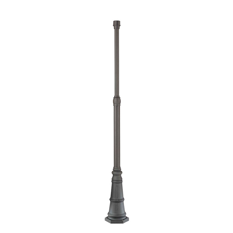 Minka Lavery 10in Post with Base | Traditional Black | Outdoor Post Light | 10 x 10 x 83.25 in | Model 7902-66