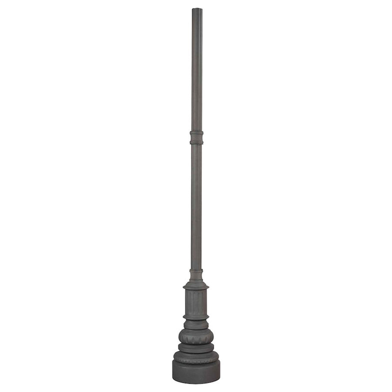 Minka Lavery 13in Post with Base | Traditional Black Outdoor Pier Mount | Driveway & Garden Path | 13 x 13 x 96 in | Model 7907-66