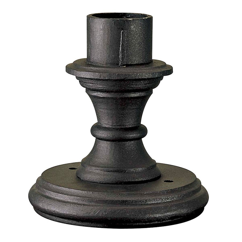 Minka Lavery Great Outdoors 8.25in Pier Mount | Traditional Black Steel | Outdoor Post & Pier Lighting | 8.25 x 8.25 x 9 in | Model 7910-66