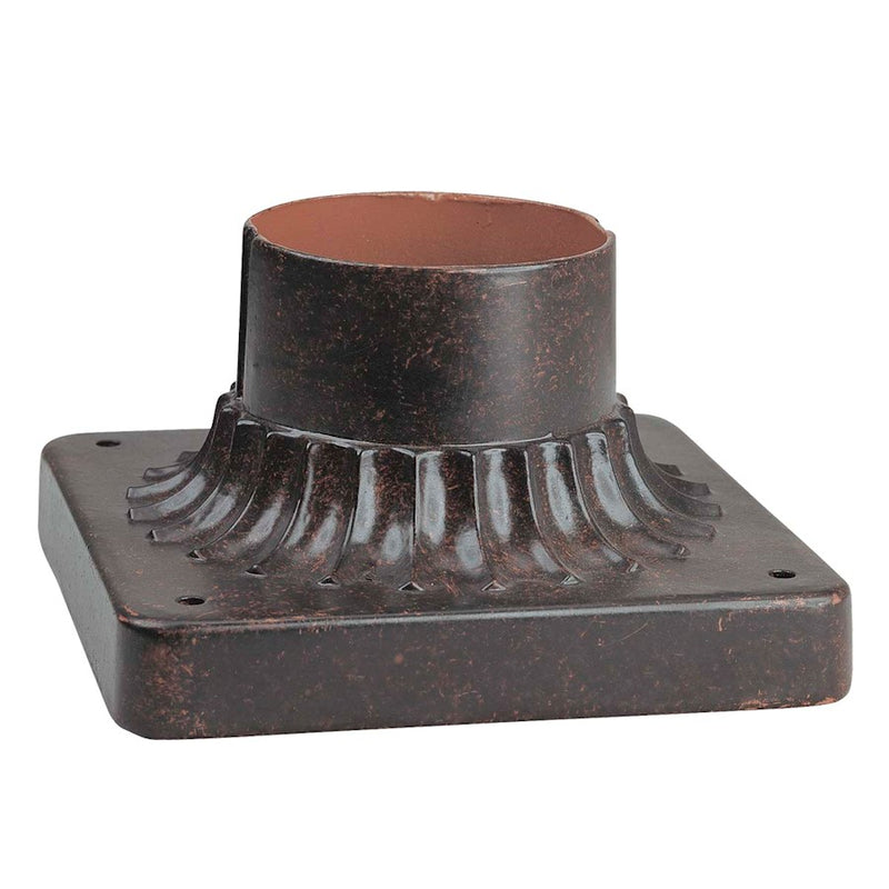 Minka Lavery Pier Mount 6in Square | Traditional Corona Bronze | Outdoor Post & Pier Lighting Accessory | 6 x 6 x 4 in | Model 7930-166