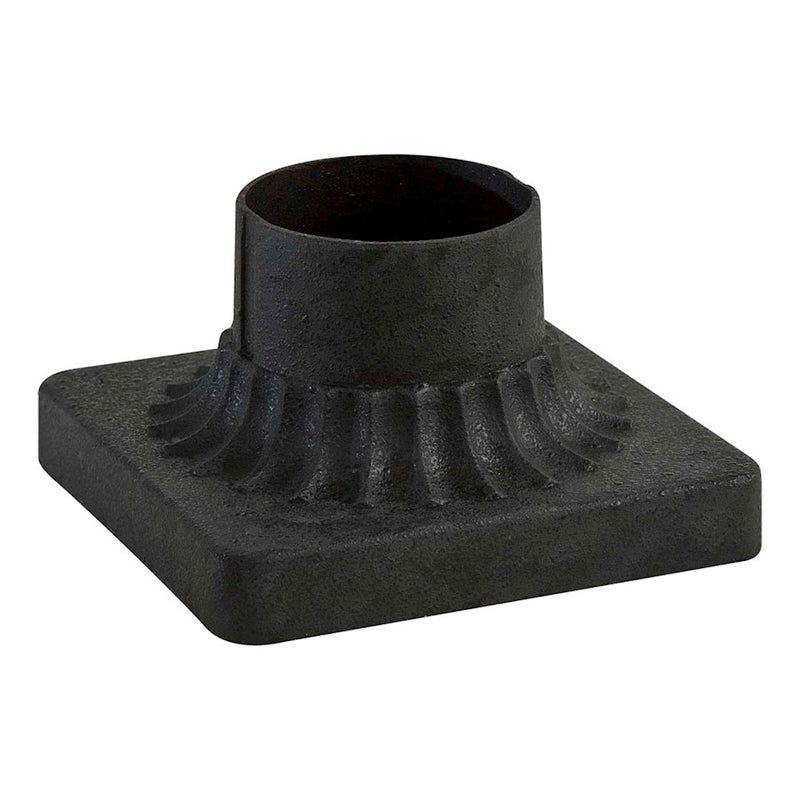 Minka Lavery Great Outdoors Pier Mount | Traditional Spanish Iron Finish | Outdoor Entry & Patio Light | 6 x 6 x 4 in | Model 7930-39