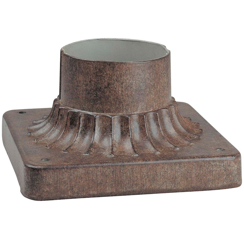 Minka Lavery Pier Mount | Traditional Vintage Rust Outdoor Light | Entryway & Patio Ceiling Mount | 6 x 6 x 4 in | Model 7930-61