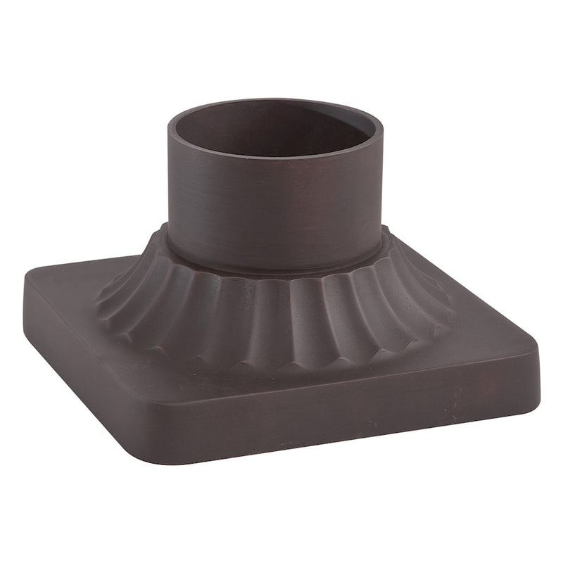 Minka Lavery Pier Mount | Traditional Dorian Bronze | Outdoor Post Base & Pier Mount | 6 x 6 x 4 in | Model 7930-615B