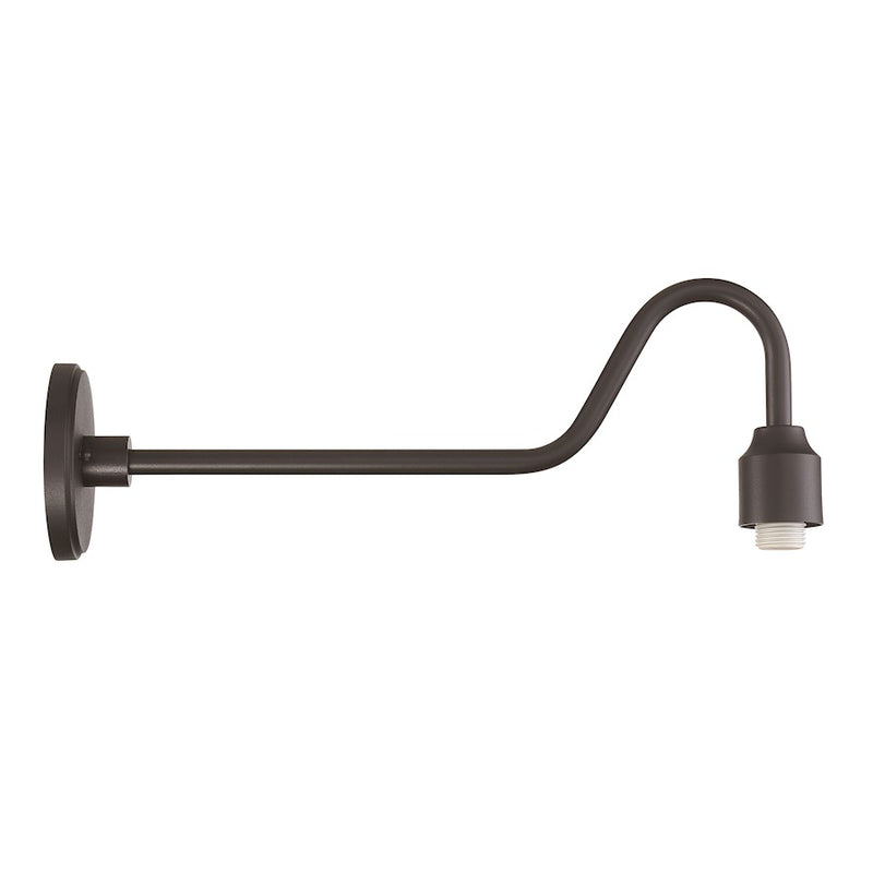 Minka Laver Reflective Lighting Arm 23.75in | Industrial Coal Steel | Lighting Accessory for Wall or Ceiling | 6 x 6 x 8.75 in | Model 7971-24A-66