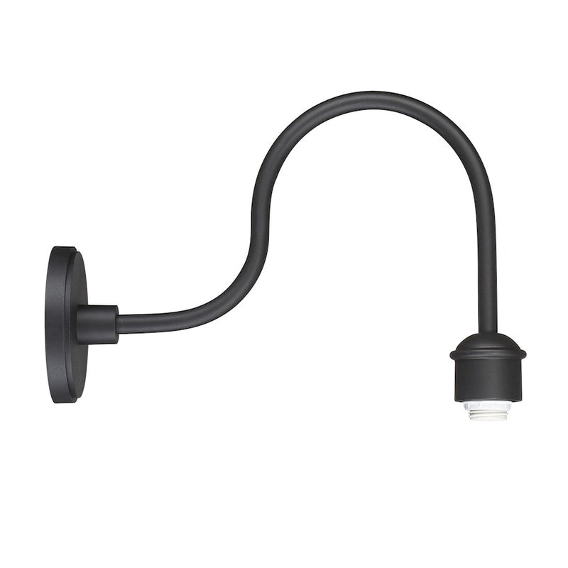 Minka Lavery 12in 1-Light Outdoor Wall Mount | Transitional Coal Finish | Covered Patio & Entryway | 6 x 6 x 12 in | Model 7973-18B-66