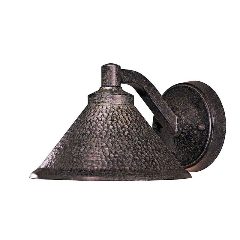 Minka Lavery Kirkham 8in 1-Light Wall Sconce | Rustic Bronze Iron | Outdoor Entryway & Patio | 8 x 10 x 6 in | Model 8101-A138