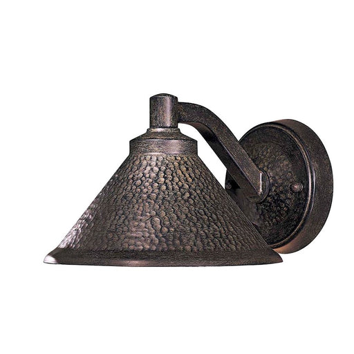 Minka Lavery Kirkham 8in 1-Light Wall Sconce | Rustic Bronze Iron | Outdoor Entryway & Patio | 8 x 10 x 6 in | Model 8101-A138