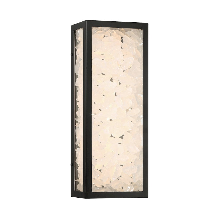 Great Outdoors Salt Creek 1Lt LED Outdoor Wall Mount, Coal - 8171-66A-L