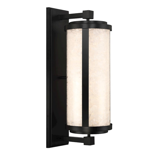 Great Outdoors Salt Creek 35W 1Lt LED Outdoor Sconce, Coal/Clear - 8183-66A-L