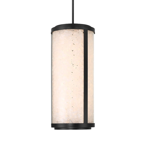 Great Outdoors Salt Creek 35W 1Lt LED Outdoor Pendant, Coal/Clear - 8186-66A-L